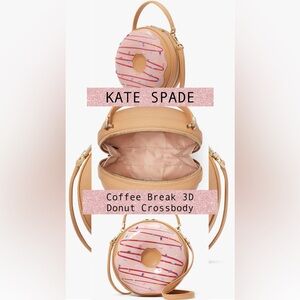 SALE Kate Spade Donut Coffee Break 3D Donut Crossbody